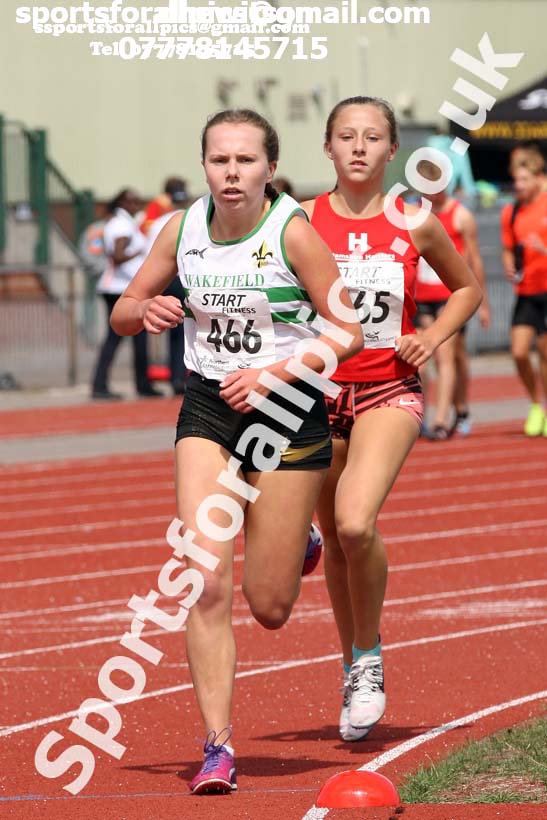 Womens under-17s 1500 metres, 2018 Northern Under-17s/U-15s/U-13s Champs., Wavertree Athletics Centre, Liverpool. Photo: David T. Hewitson/Sports for All Pics